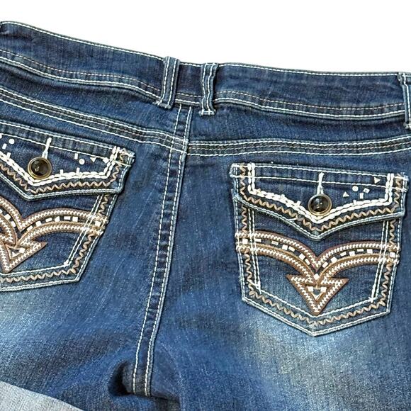 Cato Denim Shorts - Size 10 - Blue with Sparkle Stud Detail on Back Pockets - Picture 9 of 16